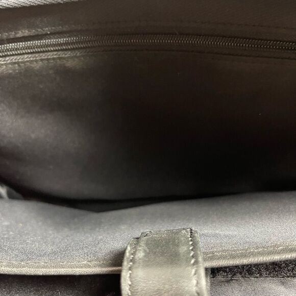 Bellino Black Soft Leather Business office Bag Adjustable Strap - Picture 8 of 13